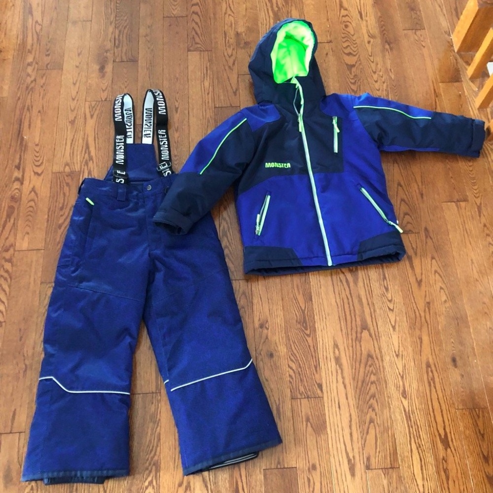 Boys size 7 Monster snowsuit